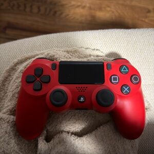 Red Wireless PS4 Controller